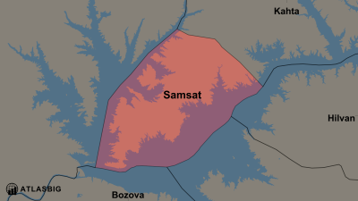 Samsat ve Komşu İlçeler Haritası Thumbnail