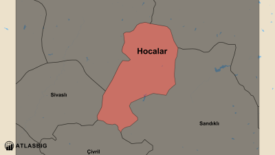 Hocalar ve Komşu İlçeler Haritası Thumbnail