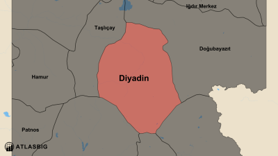 Diyadin ve Komşu İlçeler Haritası Thumbnail