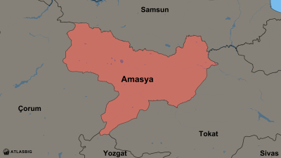 Amasya ve Komşu İller Haritası Thumbnail
