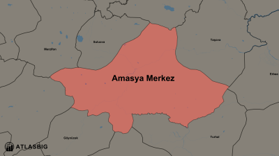 Amasya Merkez ve Komşu İlçeler Haritası Thumbnail