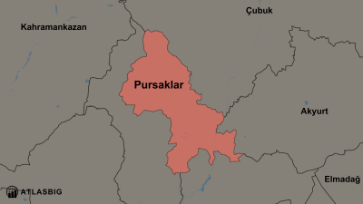 Pursaklar ve Komşu İlçeler Haritası Thumbnail