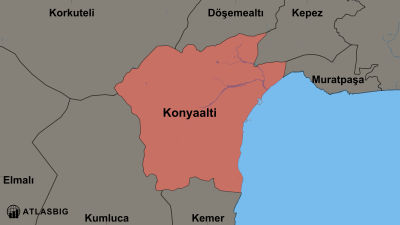 Konyaalti ve Komşu İlçeler Haritası Thumbnail