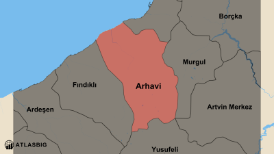 Arhavi ve Komşu İlçeler Haritası Thumbnail