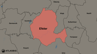 Efeler ve Komşu İlçeler Haritası Thumbnail