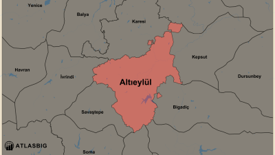 Altıeylül ve Komşu İlçeler Haritası Thumbnail