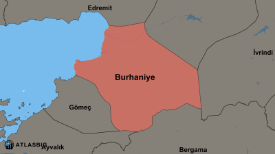 Burhaniye ve Komşu İlçeler Haritası Thumbnail