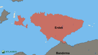 Erdek ve Komşu İlçeler Haritası Thumbnail