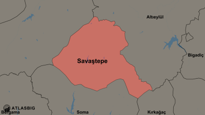 Savaştepe ve Komşu İlçeler Haritası Thumbnail