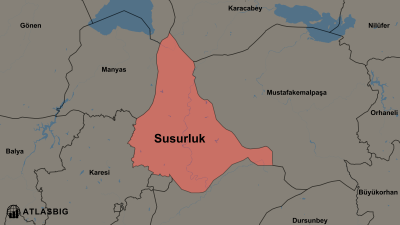 Susurluk ve Komşu İlçeler Haritası Thumbnail