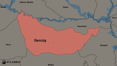 Gercüş ve Komşu İlçeler Haritası Thumbnail