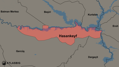 Hasankeyf ve Komşu İlçeler Haritası Thumbnail