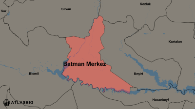 Batman Merkez ve Komşu İlçeler Haritası Thumbnail