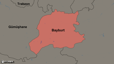 Bayburt ve Komşu İller Haritası Thumbnail