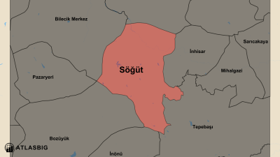 Söğüt ve Komşu İlçeler Haritası Thumbnail