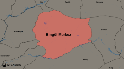 Bingöl Merkez ve Komşu İlçeler Haritası Thumbnail