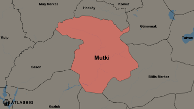 Mutki ve Komşu İlçeler Haritası Thumbnail