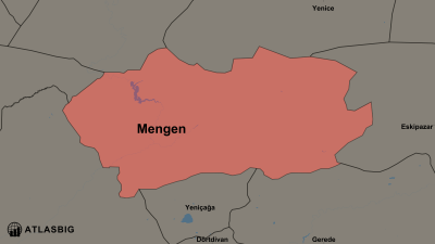 Mengen ve Komşu İlçeler Haritası Thumbnail