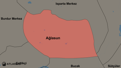 Ağlasun ve Komşu İlçeler Haritası Thumbnail