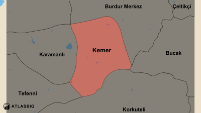 Kemer ve Komşu İlçeler Haritası Thumbnail