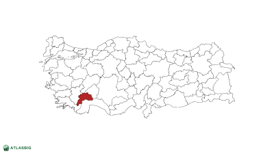 Türkiye haritasında Burdur Thumbnail
