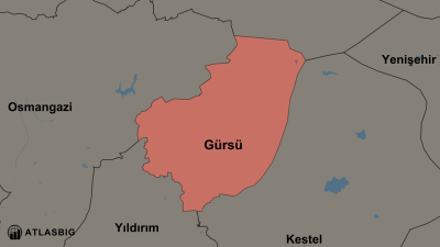 Gürsü ve Komşu İlçeler Haritası Thumbnail