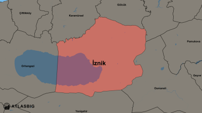 İznik ve Komşu İlçeler Haritası Thumbnail