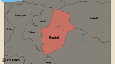 Kestel ve Komşu İlçeler Haritası Thumbnail