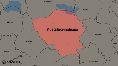 Mustafakemalpaşa ve Komşu İlçeler Haritası Thumbnail