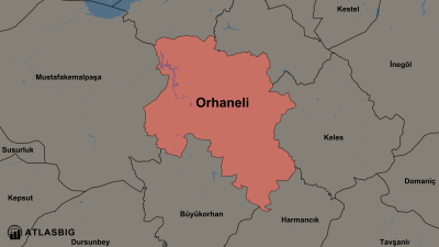 Orhaneli ve Komşu İlçeler Haritası Thumbnail