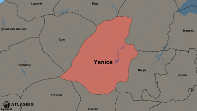 Yenice ve Komşu İlçeler Haritası Thumbnail