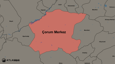 Çorum Merkez ve Komşu İlçeler Haritası Thumbnail
