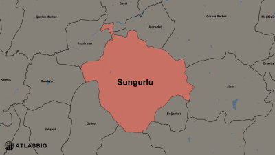 Sungurlu ve Komşu İlçeler Haritası Thumbnail