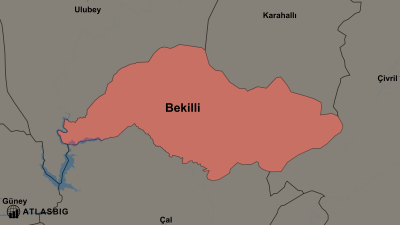Bekilli ve Komşu İlçeler Haritası Thumbnail