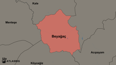 Beyağaç ve Komşu İlçeler Haritası Thumbnail