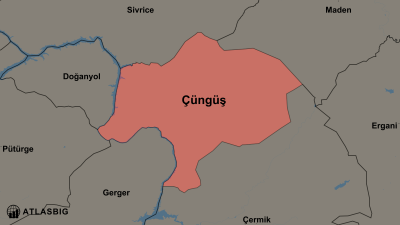 Çüngüş ve Komşu İlçeler Haritası Thumbnail