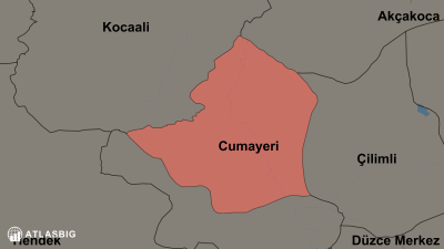 Cumayeri ve Komşu İlçeler Haritası Thumbnail