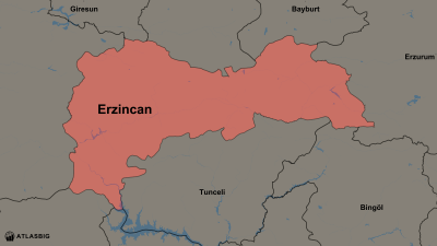 Erzincan ve Komşu İller Haritası Thumbnail