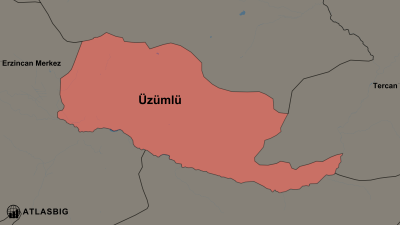 Üzümlü ve Komşu İlçeler Haritası Thumbnail