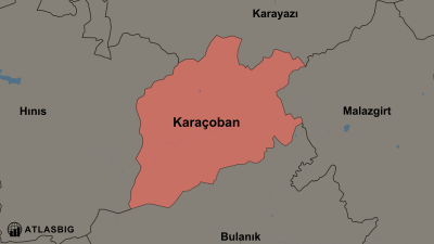 Karaçoban ve Komşu İlçeler Haritası Thumbnail