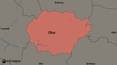 Olur ve Komşu İlçeler Haritası Thumbnail