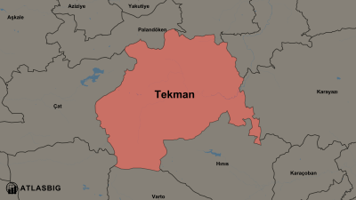 Tekman ve Komşu İlçeler Haritası Thumbnail