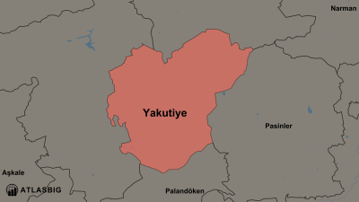 Yakutiye ve Komşu İlçeler Haritası Thumbnail