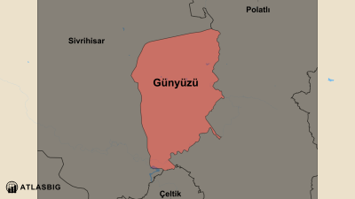 Günyüzü ve Komşu İlçeler Haritası Thumbnail