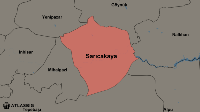 Sarıcakaya ve Komşu İlçeler Haritası Thumbnail