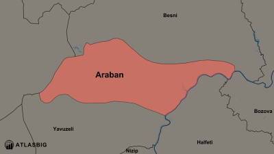 Araban ve Komşu İlçeler Haritası Thumbnail