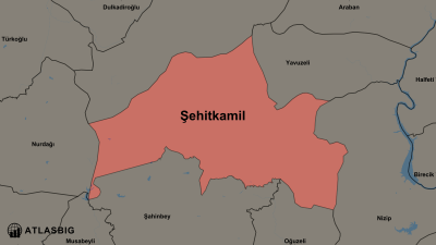 Şehitkamil ve Komşu İlçeler Haritası Thumbnail