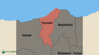 Eynesil ve Komşu İlçeler Haritası Thumbnail