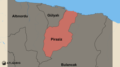 Piraziz ve Komşu İlçeler Haritası Thumbnail