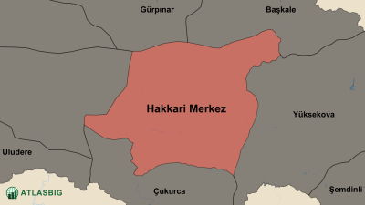 Hakkari Merkez ve Komşu İlçeler Haritası Thumbnail